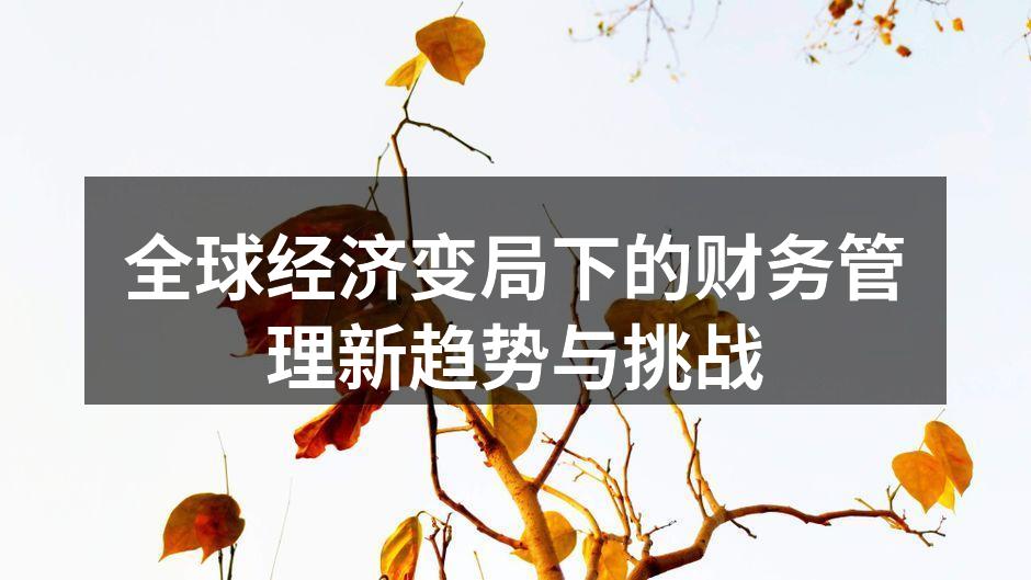 全球经济变局下的财务管理新趋势与挑战